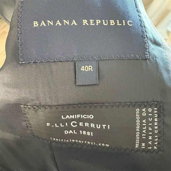 Banana Republic Men's Gray Wool Suit Vest Size 40 Formal - Picture 4 of 6